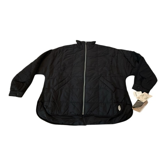 Women's Black Quilted Jacket - Picture 6 of 15